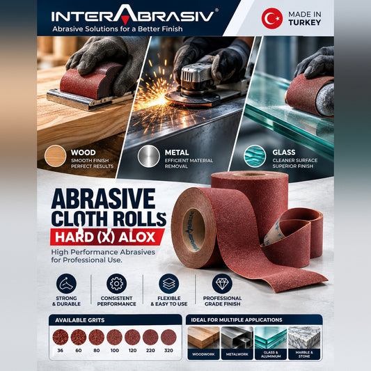 Interflex Abrasive Cloth Roll – Hard X-Weight ALOX