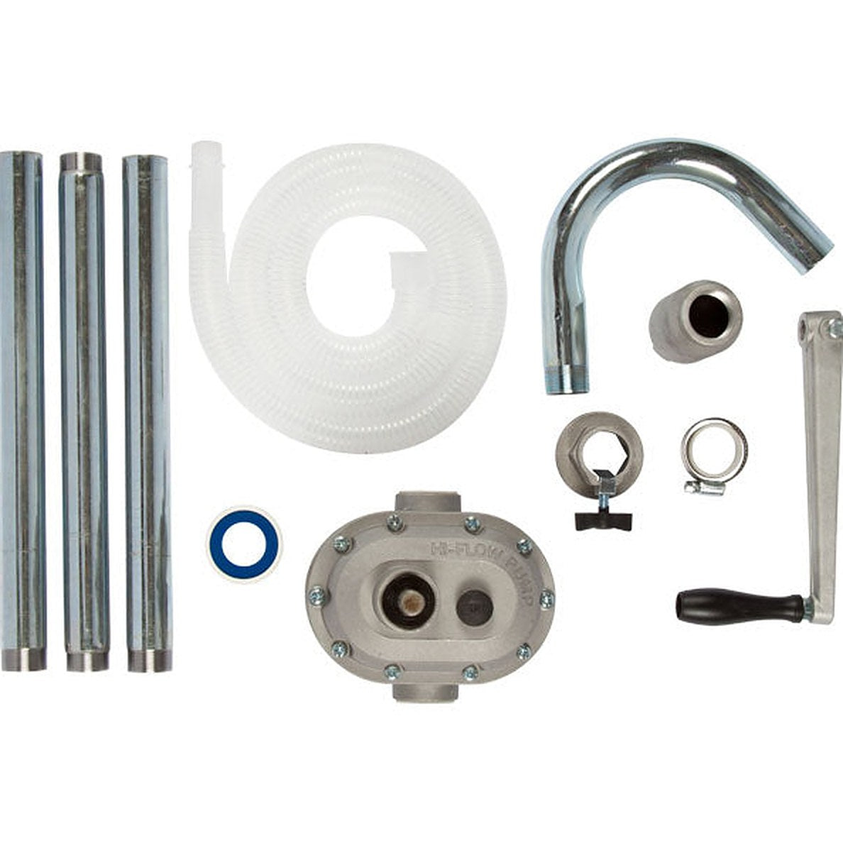 JustWell JW-215 Aluminum Rotary High Flow Pump – Manual Drum Pump