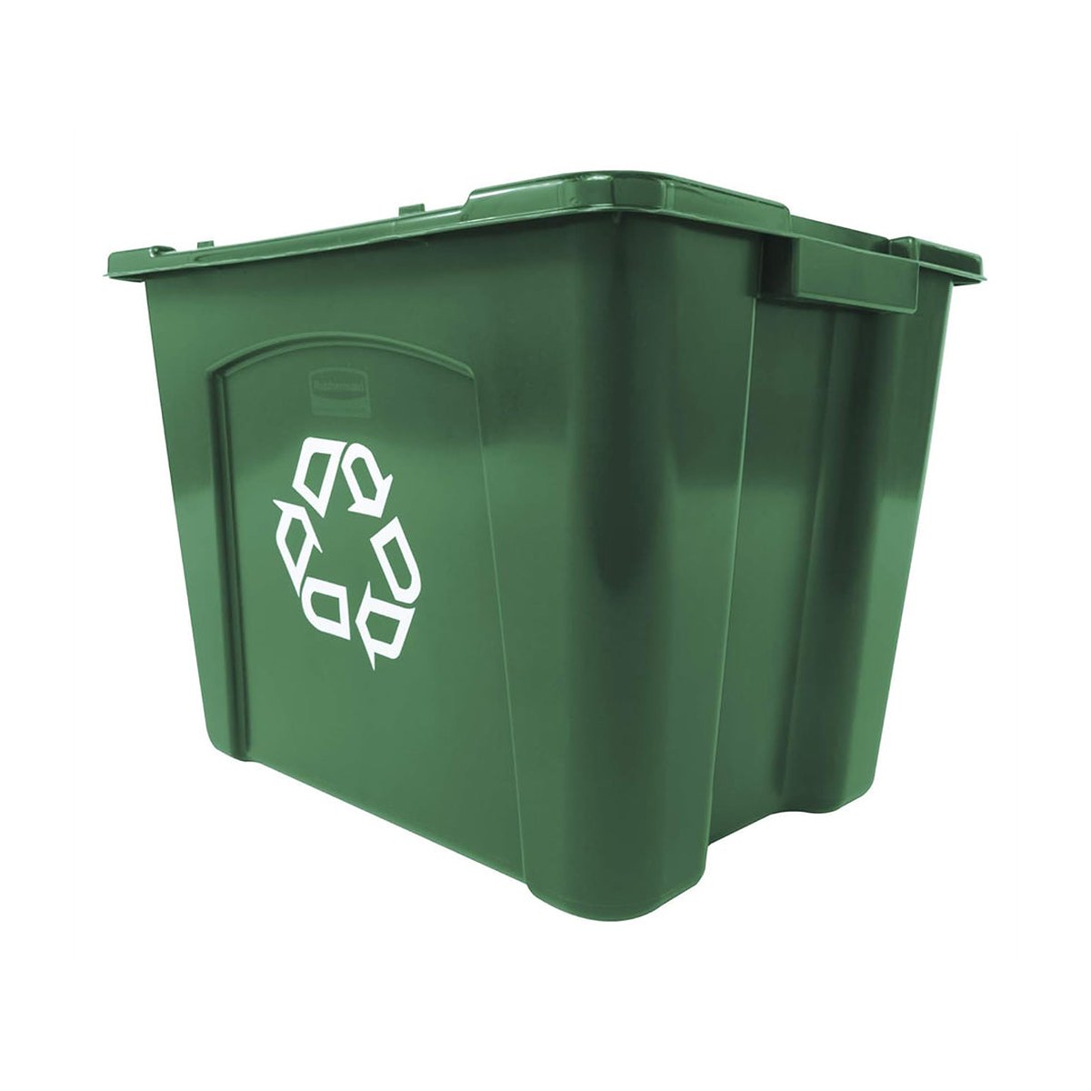 Rubbermaid Commercial Recycling Box 14 Gal Green