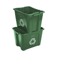 Rubbermaid Commercial Recycling Box 14 Gal Green