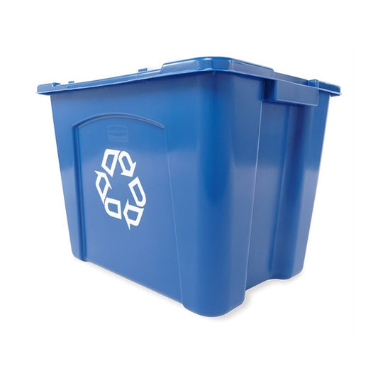 Rubbermaid Commercial Recycling Box 14 Gal Blue
