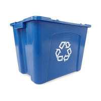 Rubbermaid Commercial Recycling Box 14 Gal Blue
