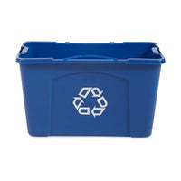 Rubbermaid Commercial Recycling Box 18 Gal Blue