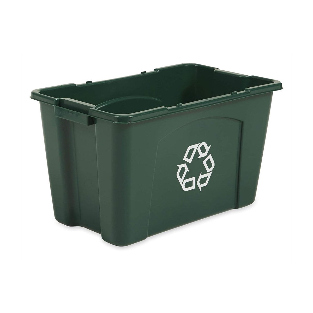 Rubbermaid Commercial Recycling Box 18 Gal Green