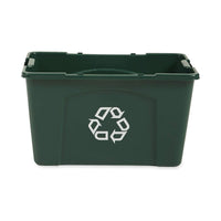 Rubbermaid Commercial Recycling Box 18 Gal Green