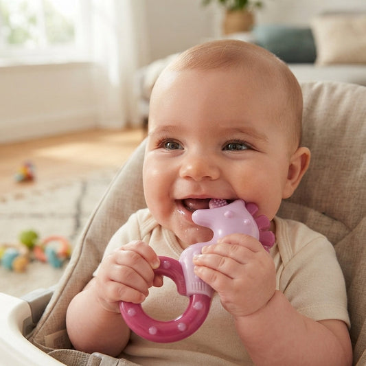 NUK All Stages Teether 3M+ – Baby Teething Toy Pink