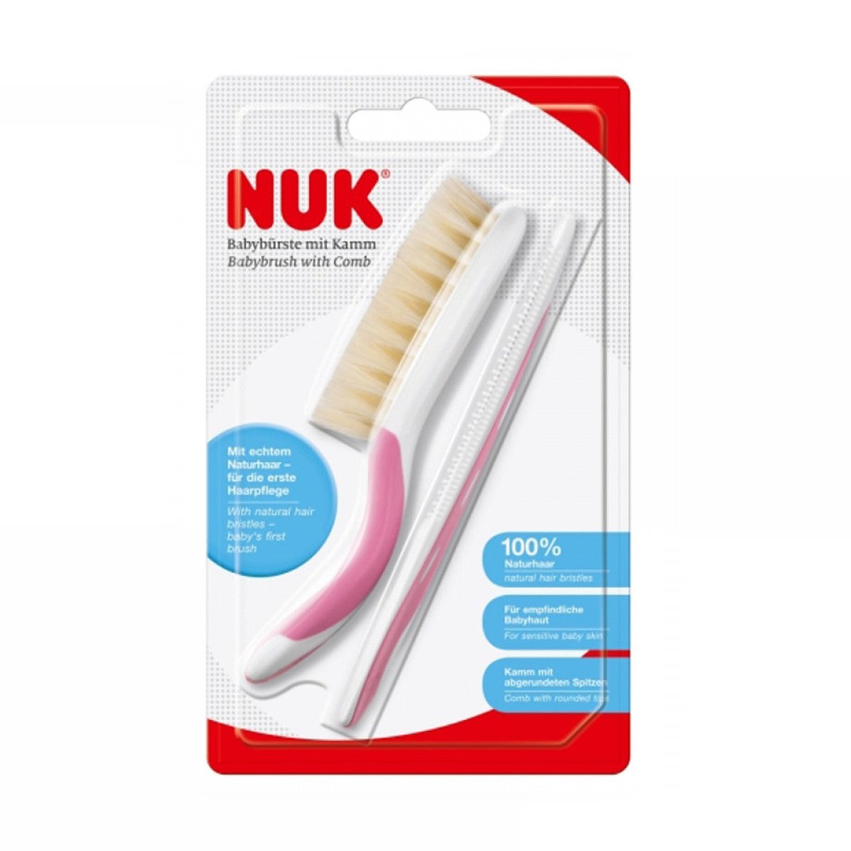 NUK Baby hair Comb & Brush Set – Baby Hair Care Set