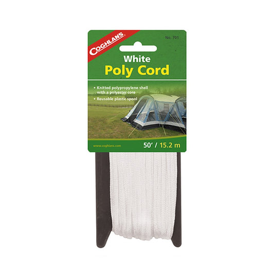 Utility Cord 6mm x 15.2m (50 ft) | Polypropylene Sheath, Polyester Core | Reusable Spool
