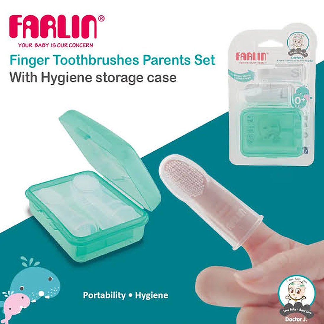 NUK Oral Hygiene Kit – Baby Finger Toothbrush & First Teeth Care