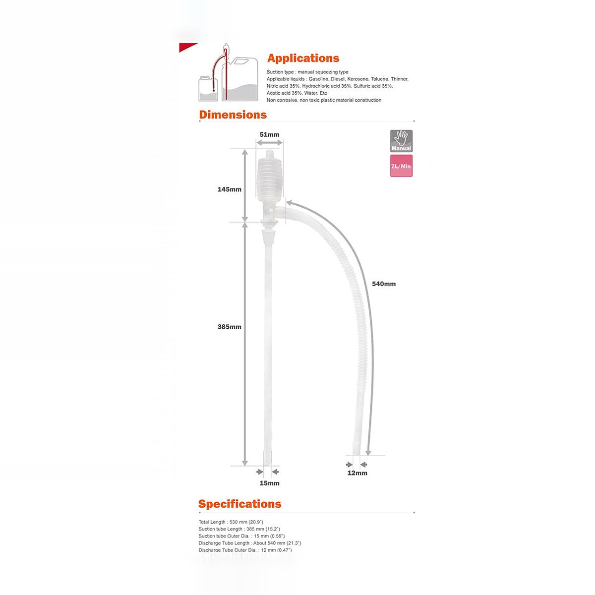 DP 14S CHEMICAL SIPHON AND PUMP
