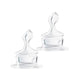 NUK Classic Silicone Teat Size 1 (0–6 Months) – 2 Pack