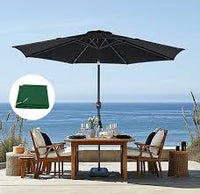 Garden Umbrella 9ft – UV Protected Patio Umbrella with Heavy Concrete Base