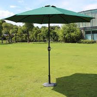 Garden Umbrella 9ft – UV Protected Patio Umbrella with Heavy Concrete Base