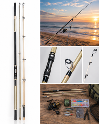 Surfcasting Advanced 1345283 Fishing Rod – 3 Piece Long Casting Beach Rod for Distance & Power