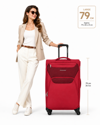 Kamiliant Bali CLX Large Suitcase – 79cm – Ruby Red