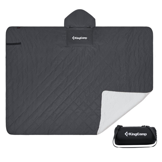 KingCamp – Multi-Purpose Rain Coat & Camp; Blanket Black