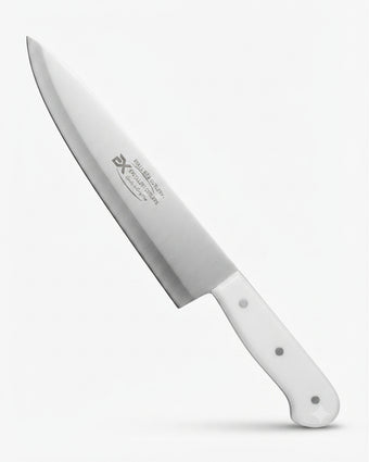 compare product Professional Stainless Steel Chef's Knife - White Handle