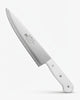 Professional Stainless Steel Chef's Knife - White Handle