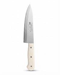 Professional Stainless Steel Chef's Knife - White Handle