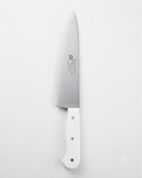 Professional Stainless Steel Chef's Knife - White Handle