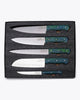 Seagull Kitchen Knife Set - 5 Pcs (Blue/Green)