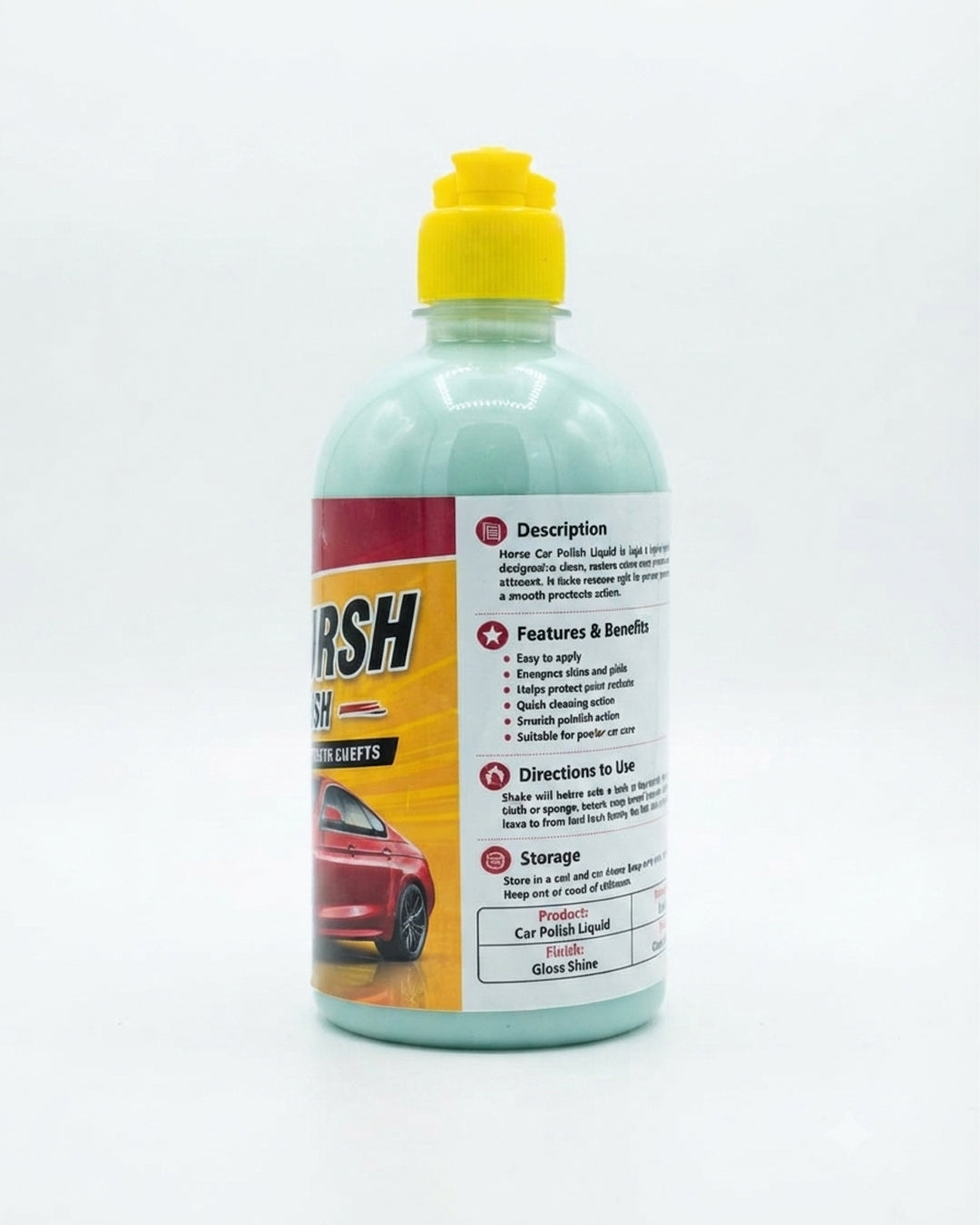 Horse Car Polish Liquid – High Gloss Car Shiner & Paint Polish