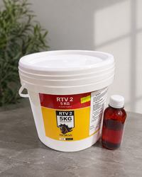 Horse RTV-2 Silicone Rubber 5KG with Curing Agent | Liquid Silicone Rubber for Mould Making, Resin Casting, Plaster, Gypsum & Concrete Molds