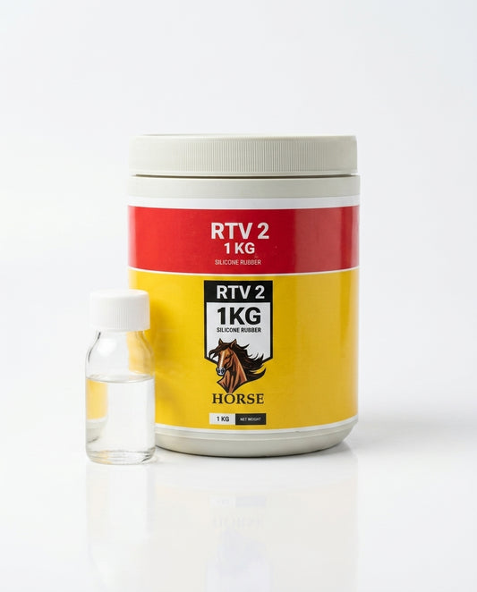 Horse RTV 2 Silicone Rubber 1KG | Liquid Silicone for Mold Making, Resin Casting & Plaster Pakistan