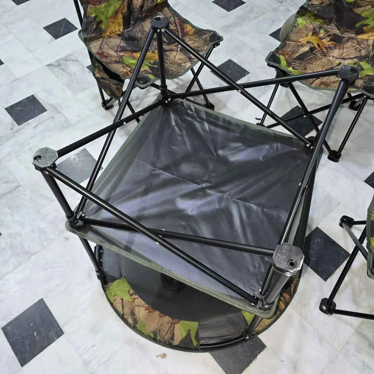 Outdoor Folding Table with 4 Chairs Set for Camping | Outing Adventures Table Set