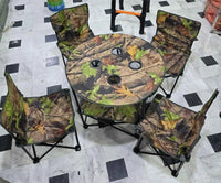 Outdoor Folding Table with 4 Chairs Set for Camping | Outing Adventures Table Set
