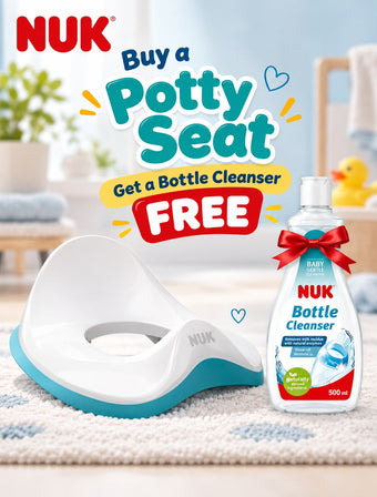 compare product NUK Potty Seat Combo – Baby Toilet Training Seat + FREE Bottle Cleanser 500ml