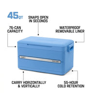 Coleman Snap ’N Go  Series 35QT, 45QT & 55QT Collapsible Cooler