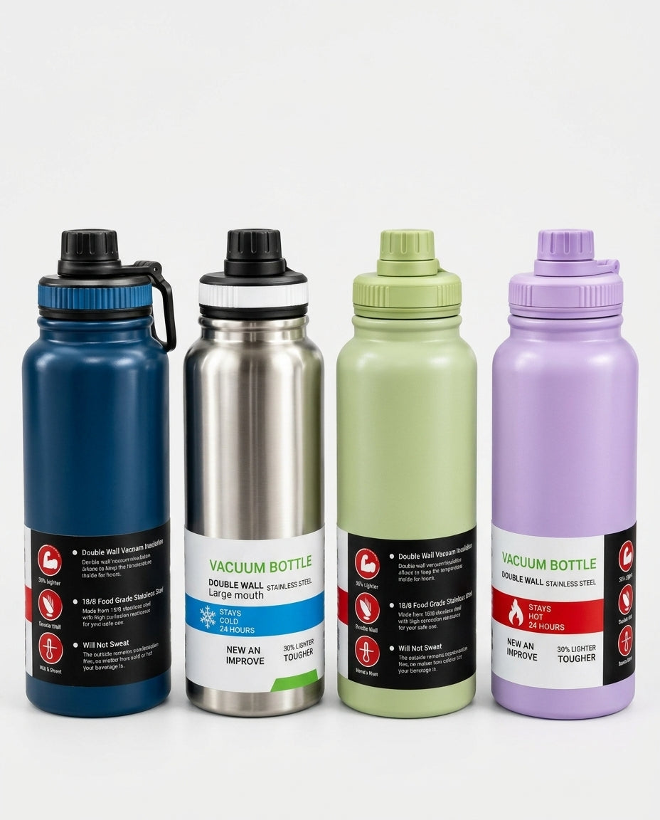 Sport Bottle – 1300ml Insulated Vacuum (Hot & Cold)