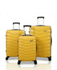 TRAVELIGE Velocity 3-Piece Luggage Set – Yellow | 55cm, 68cm & 79cm